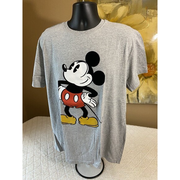 Disney Mickey Mouse Embroidered Gray Shirt Men’s Size XL - Picture 7 of 15